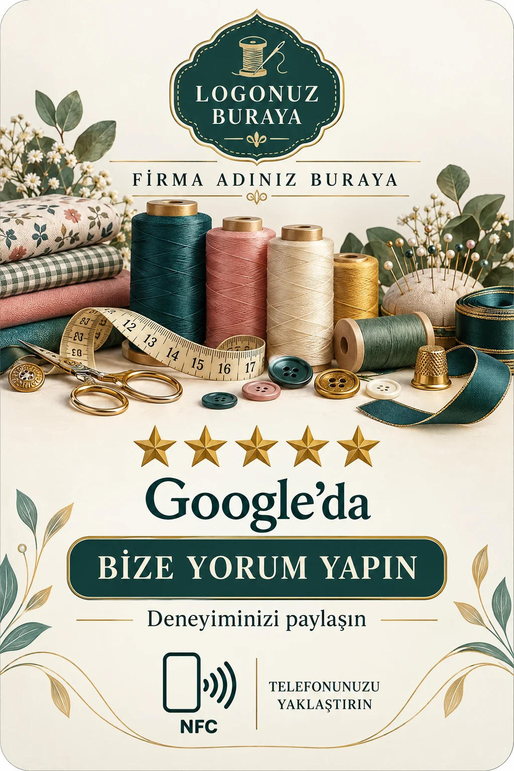 Tuhafiye Google kart tasarımı A