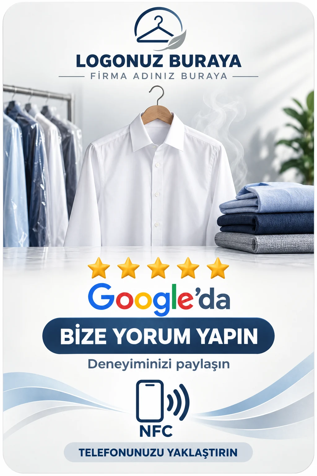 Kuru Temizleme Google kart tasarımı A