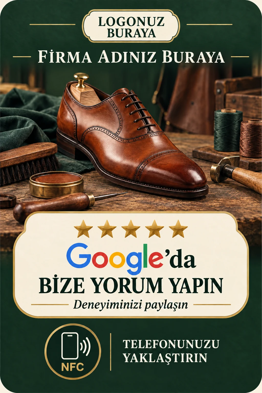 Ayakkabı Tamircisi Google kart tasarımı A